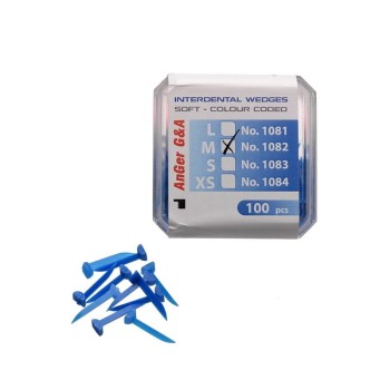 Kliny plastikowe kolorowe Anger 100szt.