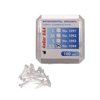 Kliny plastikowe transparentne Anger 100szt.