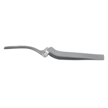 Pinceta do kalki wygięta Miller 15cm 