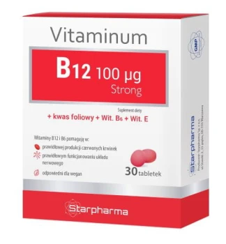 Vitaminum B12 Strong 100qG 30tabl.