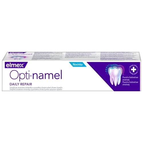 61031671 Packshot Front In Package elmex Opti-namel Toothpaste 75ml PL,HU,CZ,SK,EST,LV,LT, FRONT OF PACK​ 2.jpg