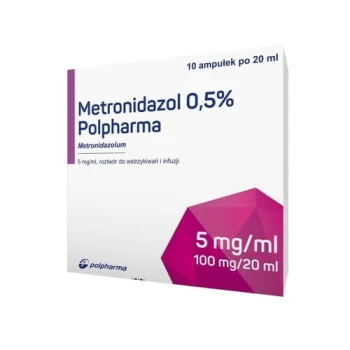 Metronidazol 0,5% 20mlx10amp.