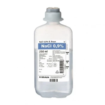 Natrium Chloratum NACL 0,9% 10x250ml Braun Sól Fizjologiczna 10 butelek